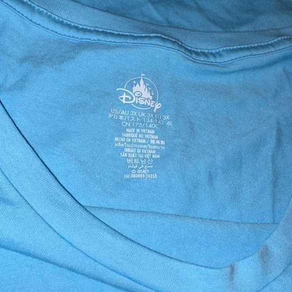 Disney Light Blue Best Buds T-Shirt Sz 3X - Picture 8 of 8